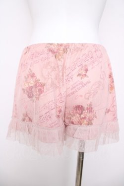 画像2: LIZ LISA / プリント入りペチパンツ 0 ピンク Y-26-03-24-111-LO-PA-SZ-ZY