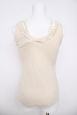 画像2: LIZ LISA / パールデザインクロス起毛タンクトップ 0 アイボリー Y-26-03-24-014-LO-TO-SZ-ZY
