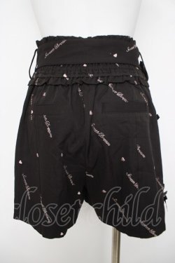 画像2: LIZ LISA / メッセージキュロットパンツ 0 黒 Y-26-03-24-112-LO-PA-SZ-ZY