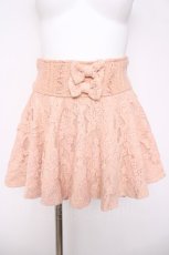 画像1: LIZ LISA / バラ起毛レーススカパン 0 ピンク Y-26-03-24-114-LO-PA-SZ-ZY (1)