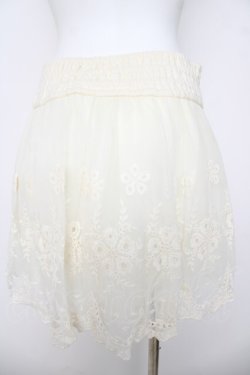 画像2: LIZ LISA / 刺繍チュールスカパン 0 アイボリー Y-26-03-24-116-LO-SK-SZ-ZY