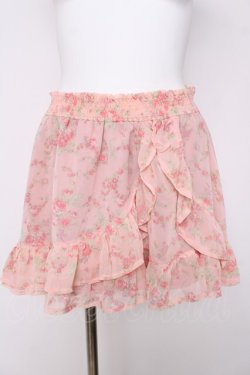 画像1: LIZ LISA / 花柄フリルミニスカート 0 ピンク Y-26-03-24-122-LO-SK-SZ-ZY