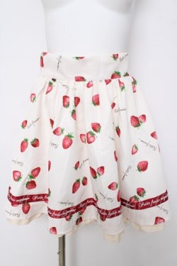 画像1: Ank Rouge / FancyStrawberryフレアギャザースカート M オフシロ Y-26-03-24-124-CA-SK-SZ-ZY
