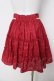 画像2: Ank Rouge / ぽんぽんリボンハートDOTスカート M 赤 Y-26-03-24-125-CA-SK-SZ-ZY (2)