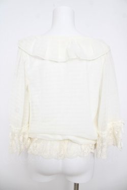 画像2: LIZ LISA / お花刺繍レース編み上げトップス 0 アイボリー Y-26-03-24-016-LO-TO-SZ-ZY