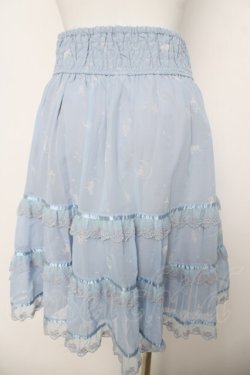 画像2: axes femme / ムーンキャットティアードスカート M サックス Y-26-03-24-130-AX-SK-SZ-ZY