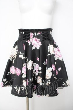 画像1: mille fille closet by LODISPOTTO / Melty Roseスカート S 黒 Y-26-03-24-135-LO-SK-SZ-ZY