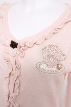 画像3: LIZ LISA / スウィートラテ柄カーディガン 0 ピンク Y-26-03-24-020-LO-TO-SZ-ZY