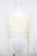 LIZ LISA / 後ろあき総レースショートトップス 0 アイボリー Y-26-03-24-022-LO-TO-SZ-ZY