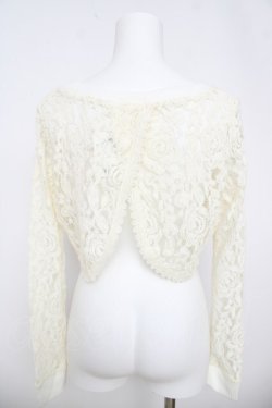 画像2: LIZ LISA / 後ろあき総レースショートトップス 0 アイボリー Y-26-03-24-022-LO-TO-SZ-ZY