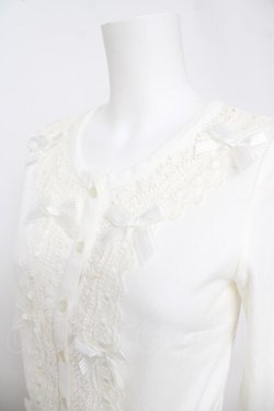 画像3: LIZ LISA / はしごレースカーディガン 0 白 Y-26-03-24-023-LO-TO-SZ-ZY