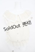 CECIL McBEE / 裾フリルブラウス風トップス M 生成り Y-26-03-24-025-LO-TO-SZ-ZY