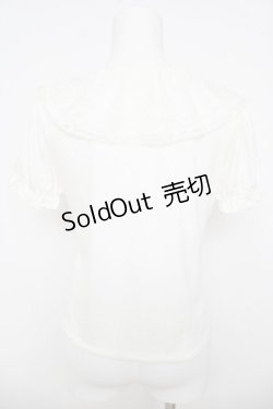 画像2: LIZ LISA / レース衿カットトップス 0 白 Y-26-03-24-027-LO-TO-SZ-ZY