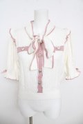 LIZ LISA / ハートボウタイニット 0 白/ピンク Y-26-03-24-028-LO-TO-SZ-ZY