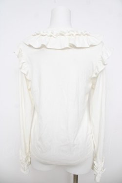 画像2: axes femme kawaii / フリルリボンカットプル M 白 Y-26-03-24-031-AX-TO-SZ-ZY