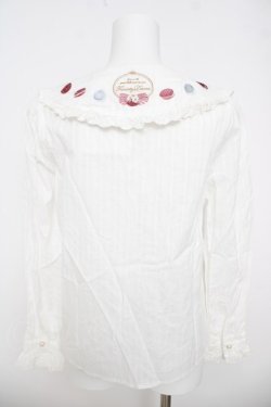 画像2: Amavel / macaron TeaPartyブラウス F 白 Y-26-03-24-033-CA-BL-SZ-ZY