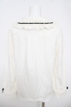 画像2: LIZ LISA / 3連リボンメッセージブラウス 0 ホワイト/ブラック Y-26-03-24-034-LO-BL-SZ-ZY