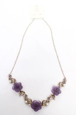 画像3: axes femme / ホマイカローズネックレス  パープル Y-26-03-24-003-AX-AC-SZ-ZY