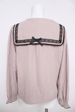 画像2: LIZ LISA / スクエアセーラーカラーブラウス 0 ピンク Y-26-03-24-036-LO-BL-SZ-ZY