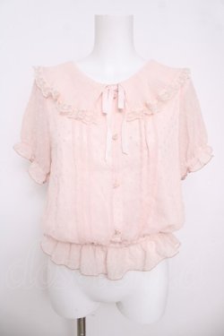 画像1: LIZ LISA / ドビードットブラウス 0 ピンク Y-26-03-24-040-LO-BL-SZ-ZY