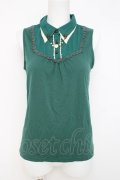 axes femme / 二重襟付きタンクトップ M グリーン Y-26-03-26-037-AX-TO-SZ-ZY