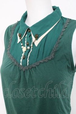 画像3: axes femme / 二重襟付きタンクトップ M グリーン Y-26-03-26-037-AX-TO-SZ-ZY