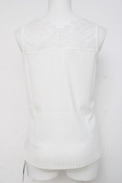 画像2: axes femme / 吸水速乾チュールレースタンク F 生成り Y-26-03-26-038-AX-TO-SZ-ZY