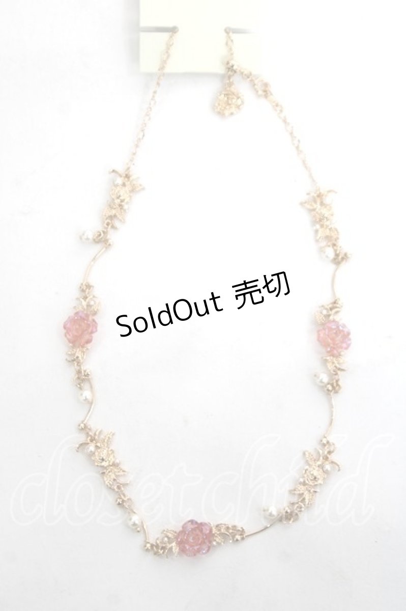 画像1: axes femme / オーロラローズネックレス  ゴールド Y-26-03-26-003-AX-AC-SZ-ZY (1)