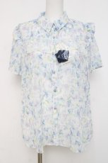 画像1: axes femme / 花柄フリルシアーブラウス F 白 Y-26-03-26-047-AX-BL-SZ-ZS (1)