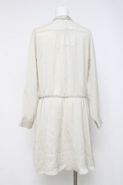 画像2: axes femme / 襟取り外しボウタイブラウスワンピース M ベージュ Y-26-03-26-052-AX-OP-SZ-ZY