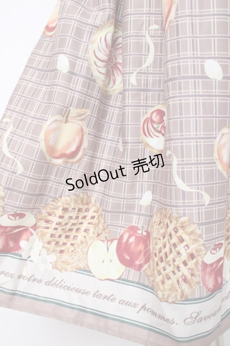 画像3: axes femme POETIQUE / アップルパイレースアップワンピース M 茶 Y-26-03-26-056-AX-OP-SZ-ZS (3)