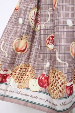 画像3: axes femme POETIQUE / アップルパイレースアップワンピース M 茶 Y-26-03-26-056-AX-OP-SZ-ZY