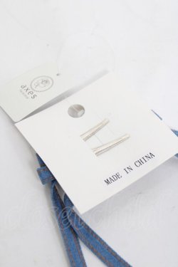 画像2: axes femme / デニムリボンクリップ  ブルー Y-26-03-26-005-AX-AC-SZ-ZY