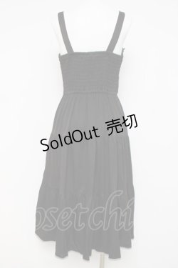 画像2: axes femme POETIQUE / スカラップ刺繍キャミワンピース M 黒 Y-26-03-26-057-AX-OP-SZ-ZY