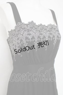 画像3: axes femme POETIQUE / スカラップ刺繍キャミワンピース M 黒 Y-26-03-26-057-AX-OP-SZ-ZY