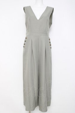 画像1: axes femme / バックリボンコンビネゾン F グリーン Y-26-03-26-059-AX-OP-SZ-ZY