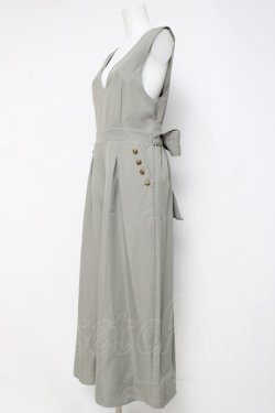 画像2: axes femme / バックリボンコンビネゾン F グリーン Y-26-03-26-059-AX-OP-SZ-ZY