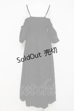 画像2: axes femme / シアージャカードバルーンワンピース F 黒 Y-26-03-26-064-AX-OP-SZ-ZY