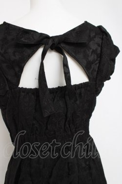 画像3: axes femme POETIQUE / フラワージャカードワンピース M 黒 Y-26-03-26-065-AX-OP-SZ-ZY