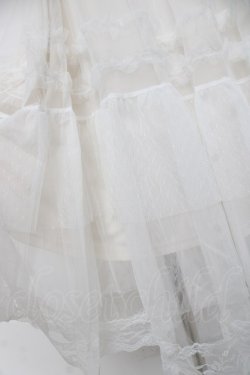 画像4: axes femme / フレアスリーブチュールワンピース F 白 Y-26-03-26-067-AX-OP-SZ-ZY