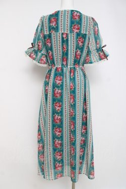 画像2: axes femme / カントリーローズワンピース F Bグリーン Y-26-03-26-069-AX-OP-SZ-ZY