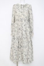 画像1: axes femme POETIQUE / クラシックフラワーワンピース M ベージュ Y-26-03-26-072-AX-OP-SZ-ZI (1)