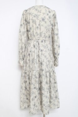 画像2: axes femme POETIQUE / クラシックフラワーワンピース M ベージュ Y-26-03-26-072-AX-OP-SZ-ZY