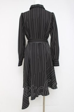 画像2: axes femme POETIQUE / アシメシャツワンピース M 黒 Y-26-03-26-073-AX-OP-SZ-ZY