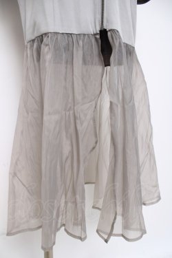 画像4: axes femme POETIQUE / シアーフリルマーメイドワンピース M グレー Y-26-03-26-074-AX-OP-SZ-ZY