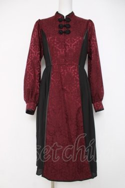 画像1: axes femme kawaii / シノワズリワンピース M 赤 Y-26-03-26-075-AX-OP-SZ-ZY