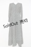 an another angelus / コルセット切替小花柄ロングワンピース F ネイビー Y-26-03-26-076-CA-OP-SZ-ZY