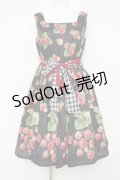 Leur Getter / Sweet Strawberryノースリーブワンピース M ブラック Y-26-03-26-077-LU-OP-SZ-ZY