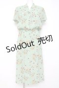 INGEBORG / フルーツ柄ワンピース  ミント Y-26-03-26-080-LO-OP-SZ-ZY