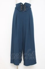 画像1: axes femme / ボタン×チェーンワイドパンツ F Bグリーン Y-26-03-26-083-AX-PA-SZ-ZS (1)